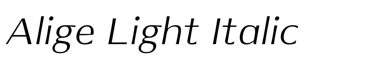 Alige Light Italic